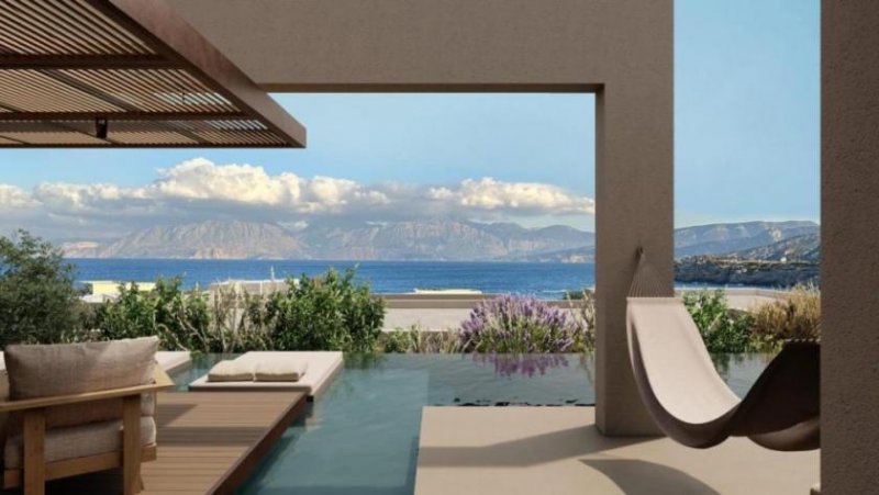 Ammoudara bei Agios Nikolaos Kreta, Ammoudara: Luxuriöse Villa mit vier Schlafzimmern und Pool, nur wenige Schritte vom Strand entfernt Haus kaufen